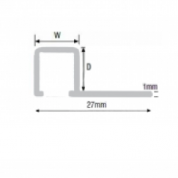 Metal Square Edge Contour TDG / EQS