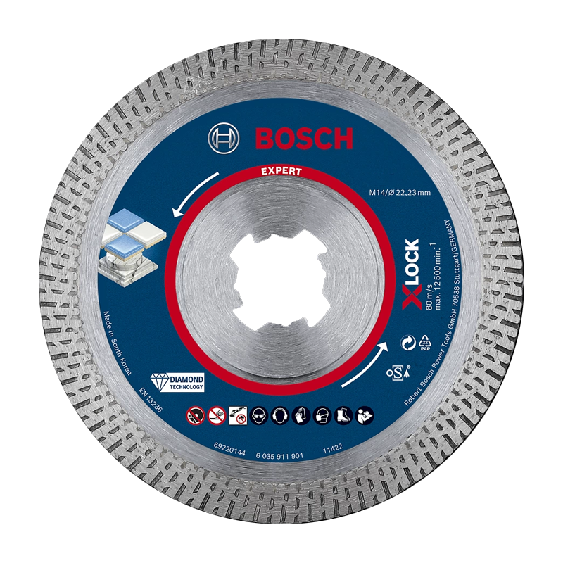 Bosch X-LOCK Dry & Clean Cut Diamond Angle Grinder Blade 115mm