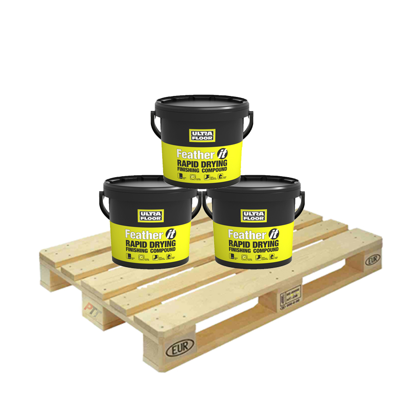 Ultra Floor Feather It Rapid Drying Finishing Compound 5kg Tub Full Pallet (100 Tubs Tail Lift)