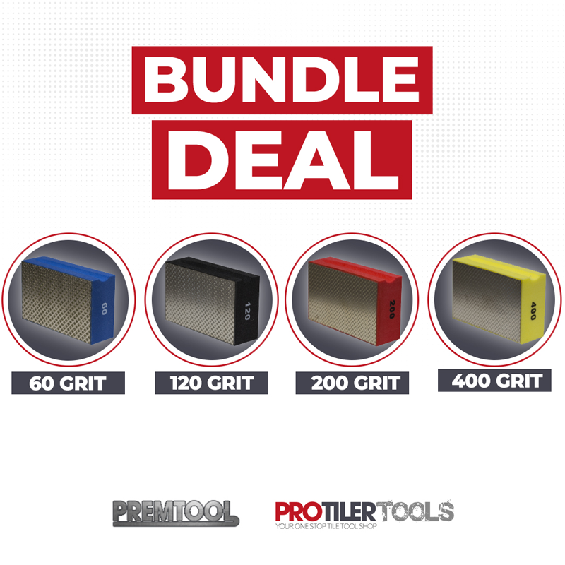 Bundle PREMTOOL Diamond Rubbing Pad Set of 4