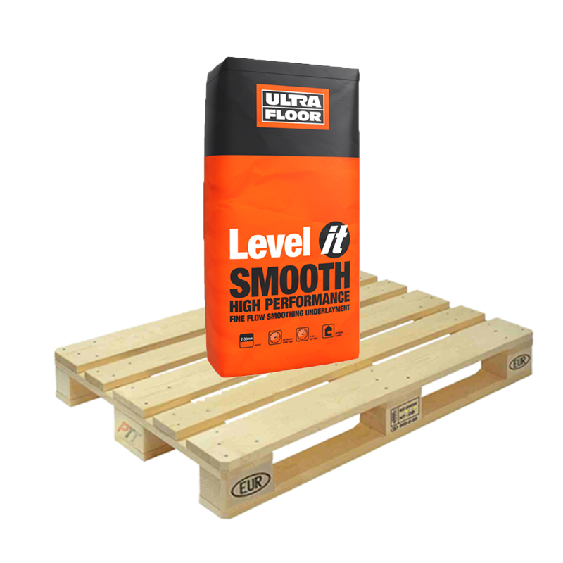 Ultra Floor Level It Smooth Fine Flow Smoothing Underlayment Self Levelling Compound 20kg Half Pallet (25 Bags Tail Lift)