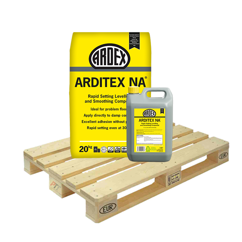 Ardex Arditex NA 2-Part Rapid Setting Latex Self Levelling Compound 20kg Half Pallet (20 Bags Tail Lift)