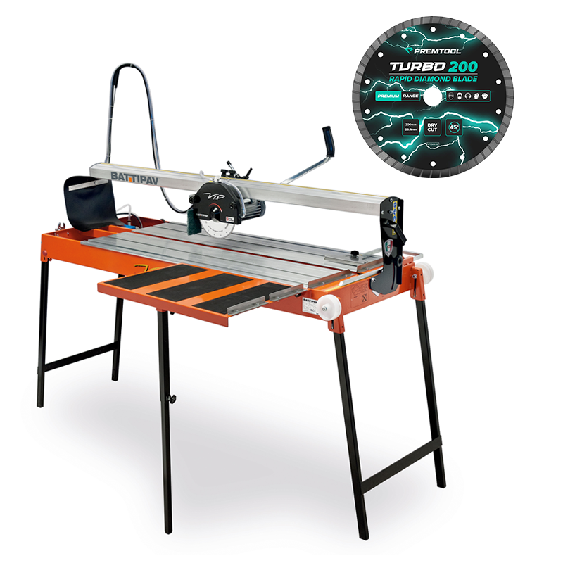 Battipav VIP 2125 Bridge Wet Saw 1250mm 110v GB857/A Landscaping Kit