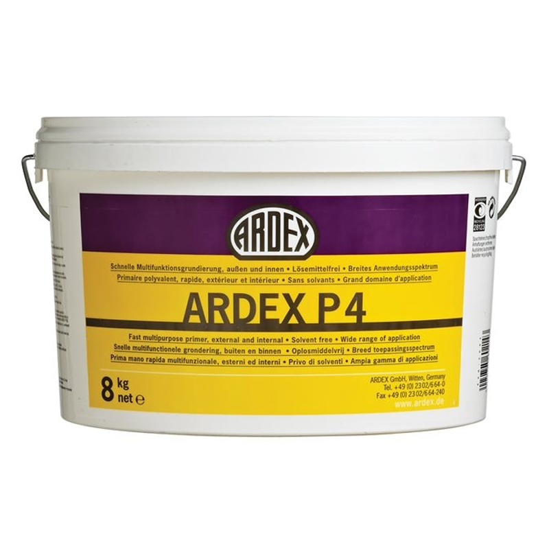 Ardex P4 Ready Mixed Rapid Drying Primer 8kg