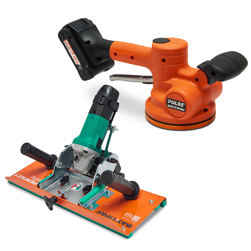 Battipav PULSE Thumping Tile Beater And Perfect Jolly Mitre Bevelling Machine Bundle Deal
