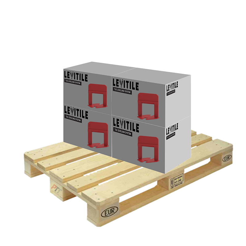 Levitile Tile Levelling System 1mm Tile Spacers Pallet (30000 Clips)