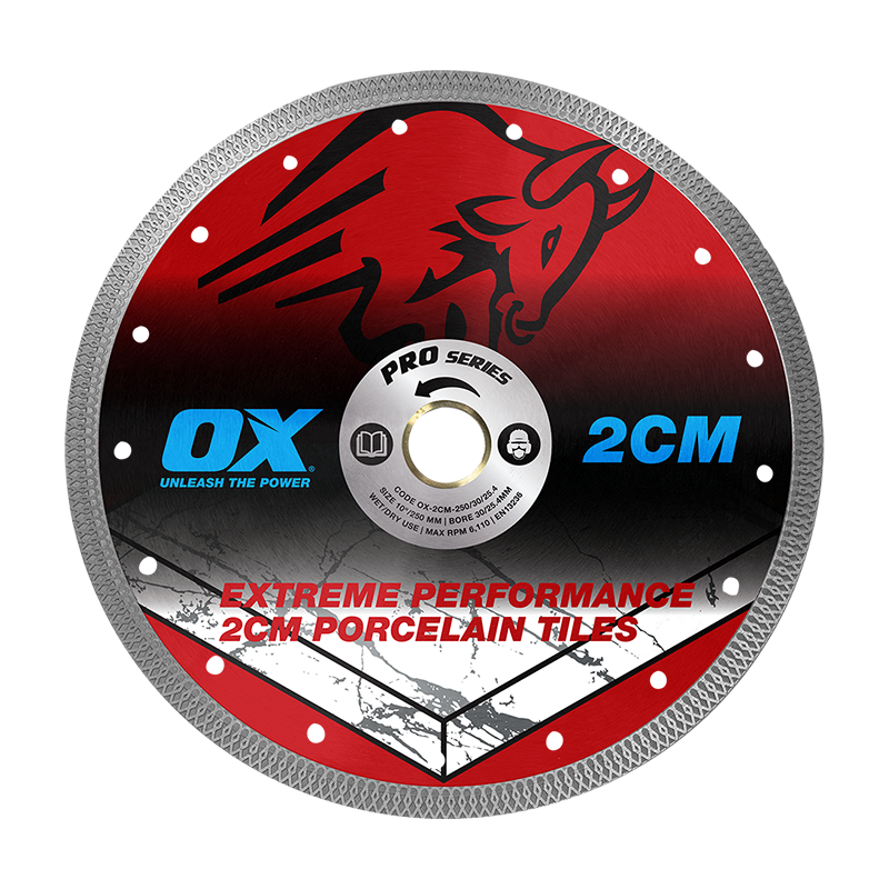 OX Tools OX Pro 2CM Porcelain Diamond Blade (Choice Of Size)