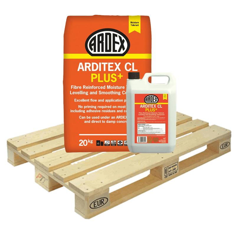 Ardex ARDITEX CL PLUS+ Fibre Reinforced Moisture Tolerant Levelling & Smoothing Compound 20kg Full Pallet (40 Bags Tail Lift)