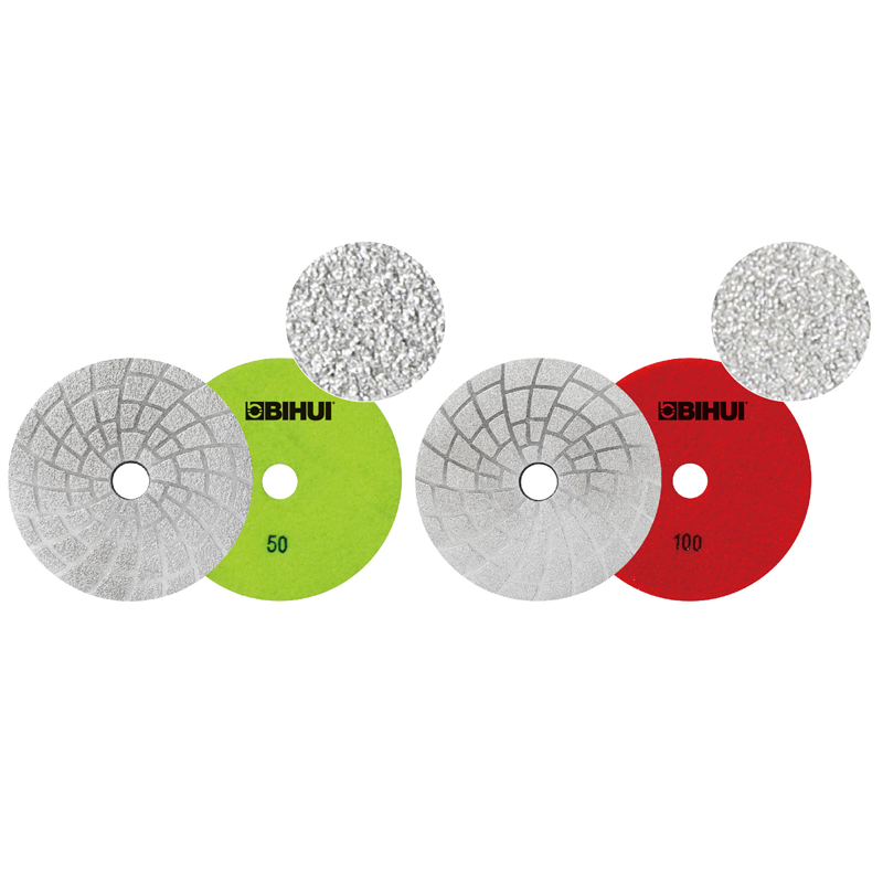 Bihui 4 Inch Brazed Diamond Polishing Pad BU-DPV4