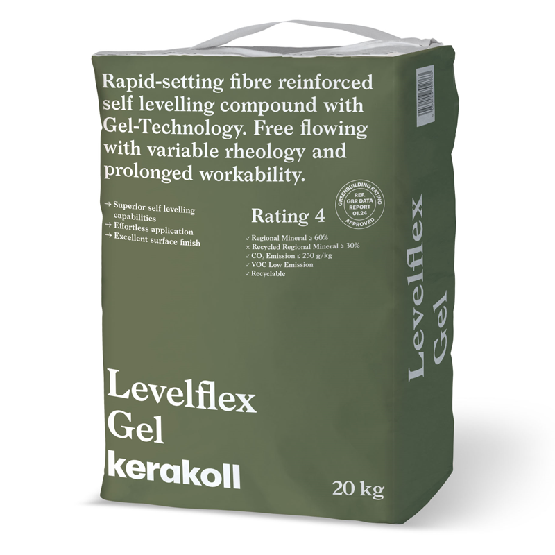 Kerakoll Levelflex Gel Rapid-Setting Fibre Reinforced Self Levelling Compound 20kg