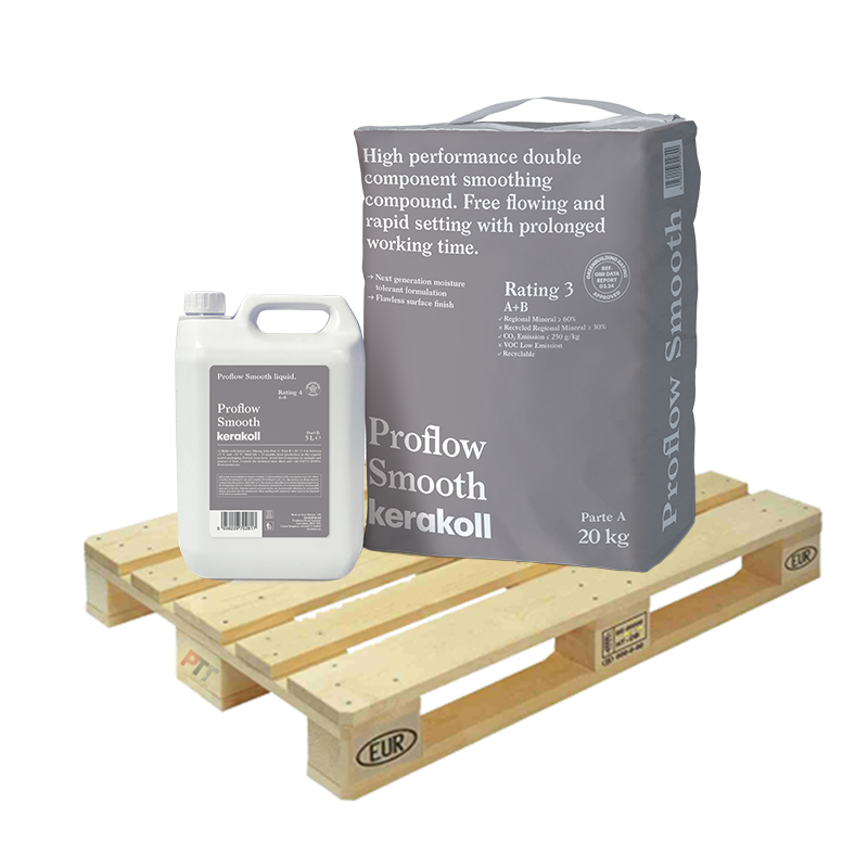Kerakoll Proflow Smooth High Performance Double Component Smoothing Compound 20kg Full Pallet (40 Bags Tail Lift)