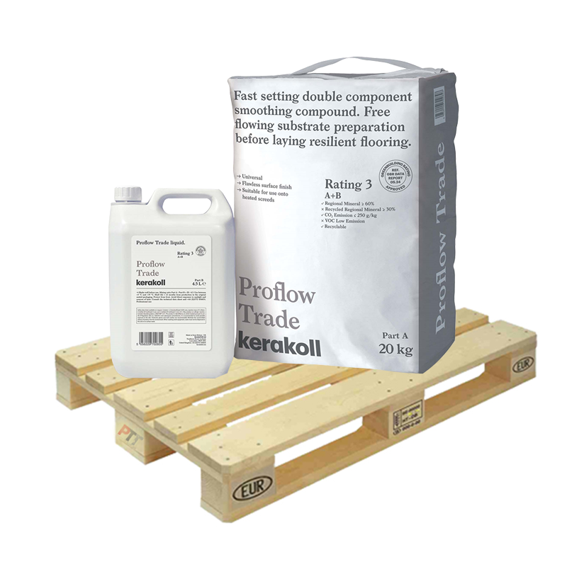 Kerakoll Proflow Trade Fast Setting Double Component Smoothing Compound 20kg Full Pallet (40 Bags Tail Lift)