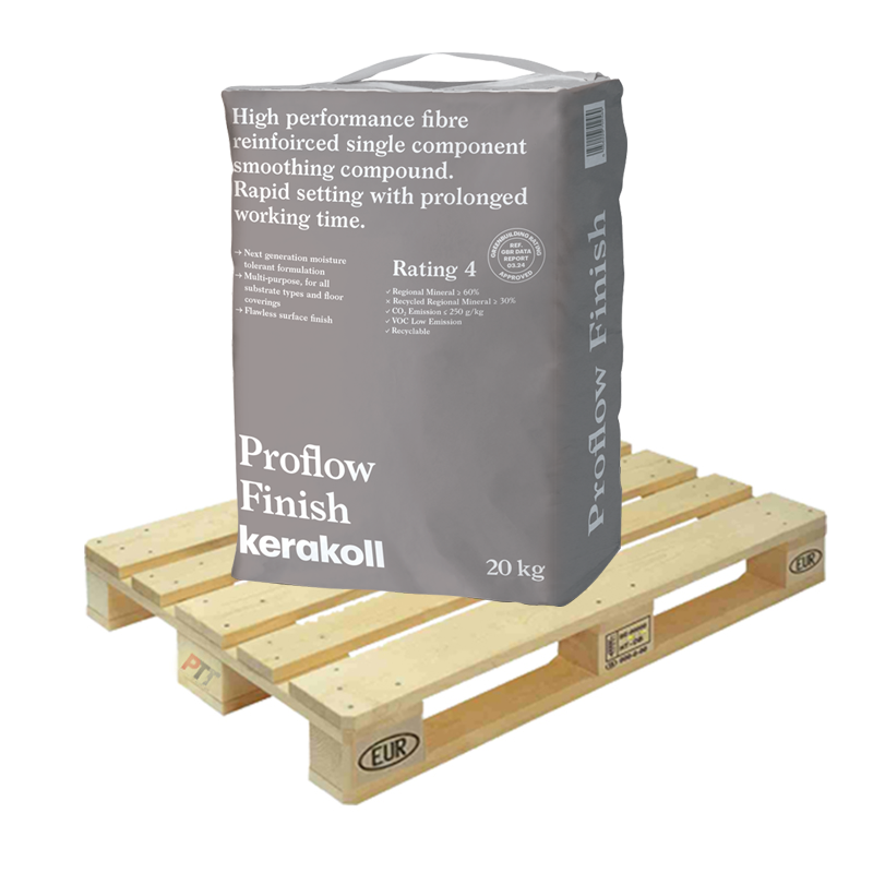 Kerakoll Proflow Finish Fibre Reinforced Smoothing Compound 20kg Full Pallet (48 Bags Tail Lift)