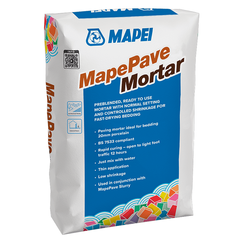 Mapei MapePave Mortar Pre-Blended Ready To Use Bedding Mortar 25kg