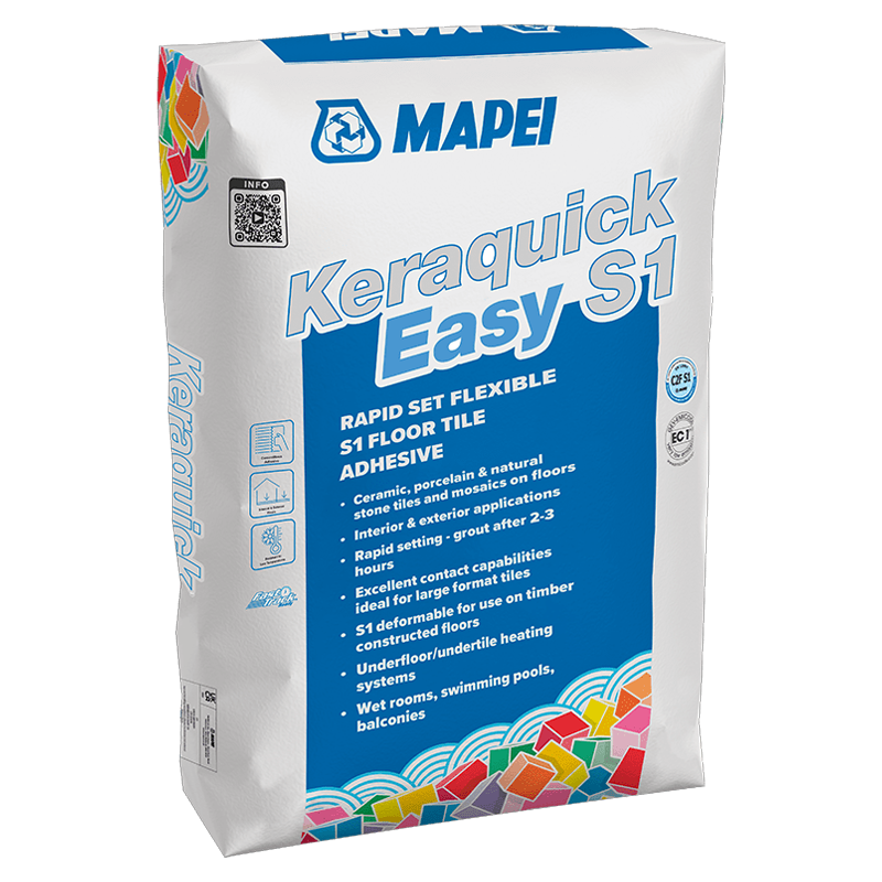 Mapei Keraquick Easy S1 Rapid Setting High Performance Adhesive White 20kg