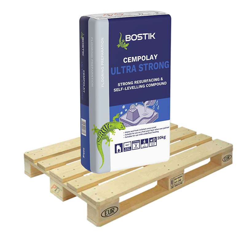 Bostik Cempolay Ultra Strong Resurfacing & Self-Levelling Compound 20kg Half Pallet (25 Bags Tail Lift)