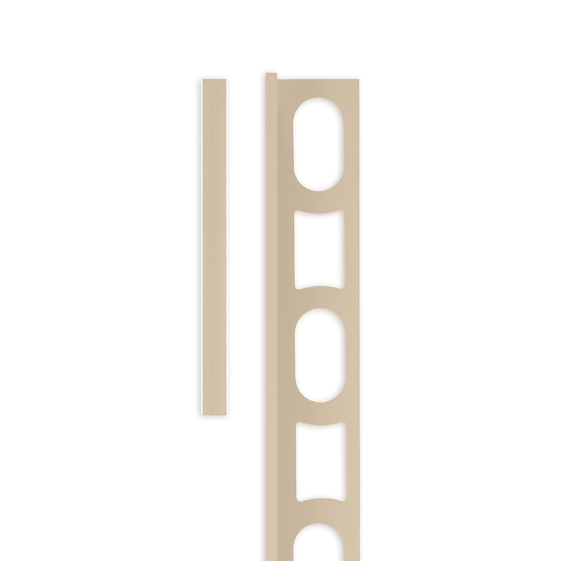 Mapei Color Aluminium Straight Edge Tile Trim 10mm 138 Almond 2.7m