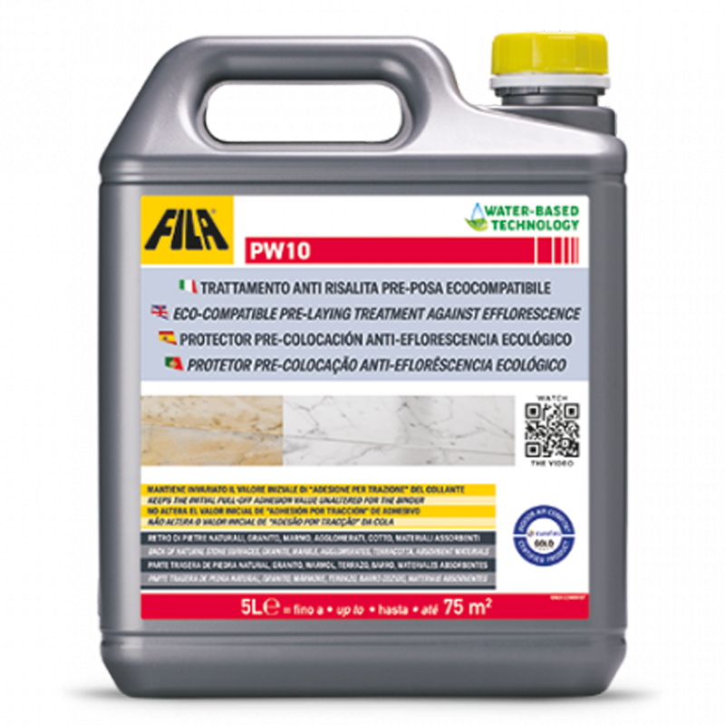 Fila PW10 Eco-Compatible Pre-Laying Treatment Against Efflorescence 5L