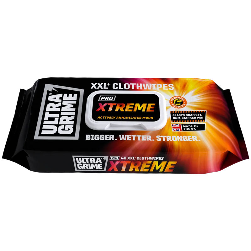 UltraGrime Pro Xtreme Clothwipes 40 Pack