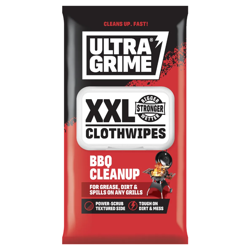 UltraGrime BBQ Cleanup XXL Clothwipes 30 Pack