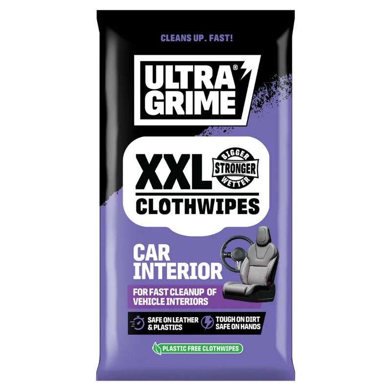 UltraGrime Car Interior XXL Clothwipes 20 Pack
