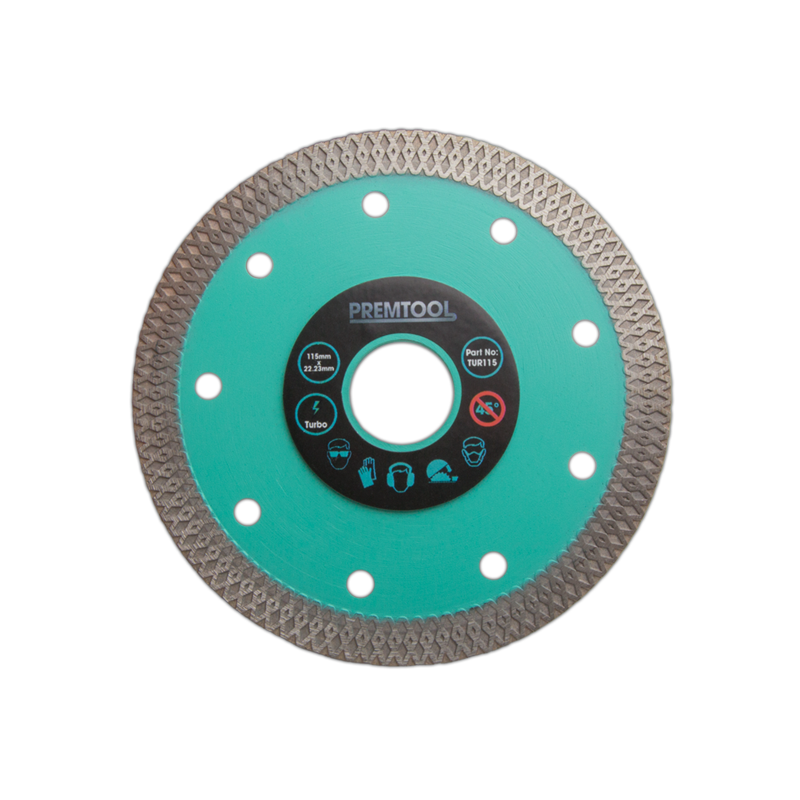 PREMTOOL Turbo Fastline 115mm x 22.2mm Diamond Blade TUR115