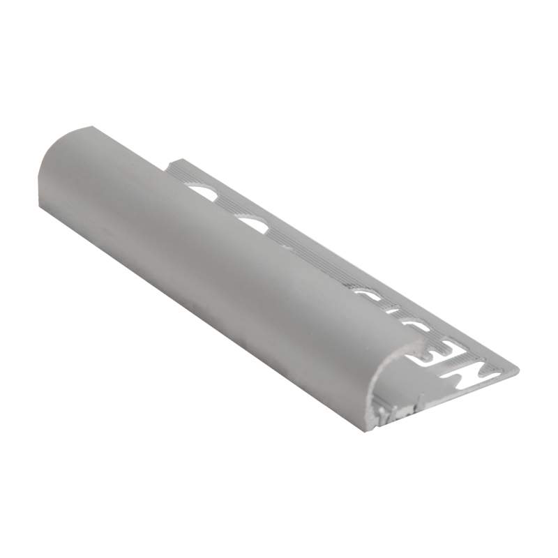 Round Edge Matt Silver Tile Trim EAQ by Genesis