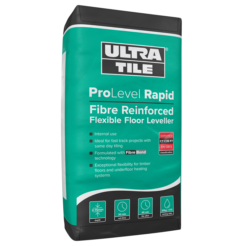 Ultra Tile ProLevel Rapid 20 Fibre Reinforced Flexible Self Levelling Compound 20kg